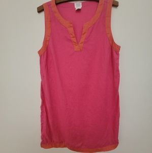 SIGRID OLSEN hot pink tunic A line dress